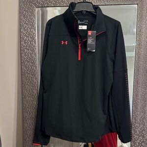 Under Armour Black Pullover with Red Details